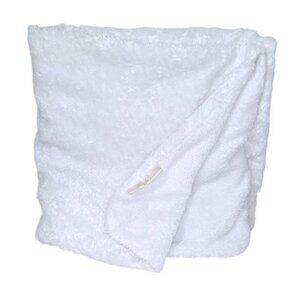 2016 Blankets & Beyond White Swirl Lovey Security Blanket 29" X 29"